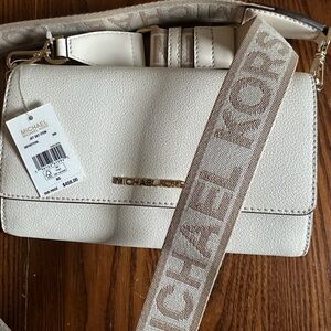 Michael Kors Jet Set Large Leather Crossbody Bag